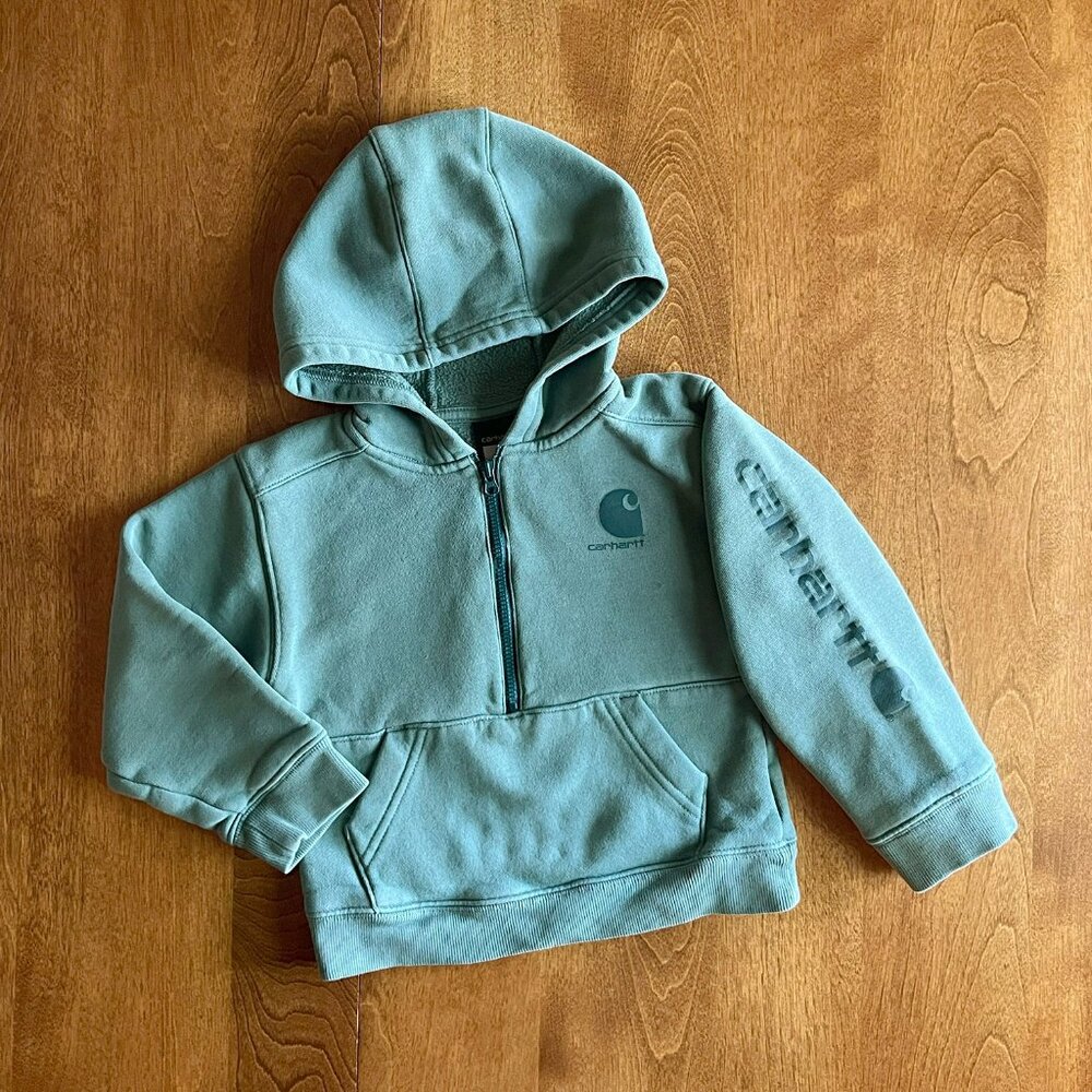 Carhartt Kids Hoodie Sweatshirt in Sage Green
